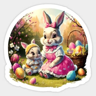 Easter Bunny  Family Time Sticker